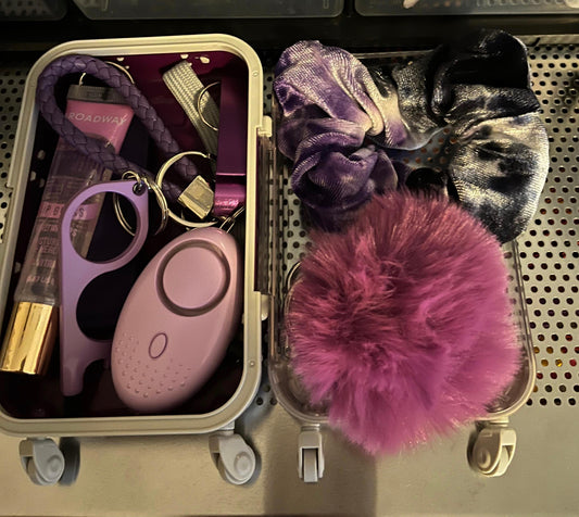 Self Defense Keychain Mini Suitcase Combo