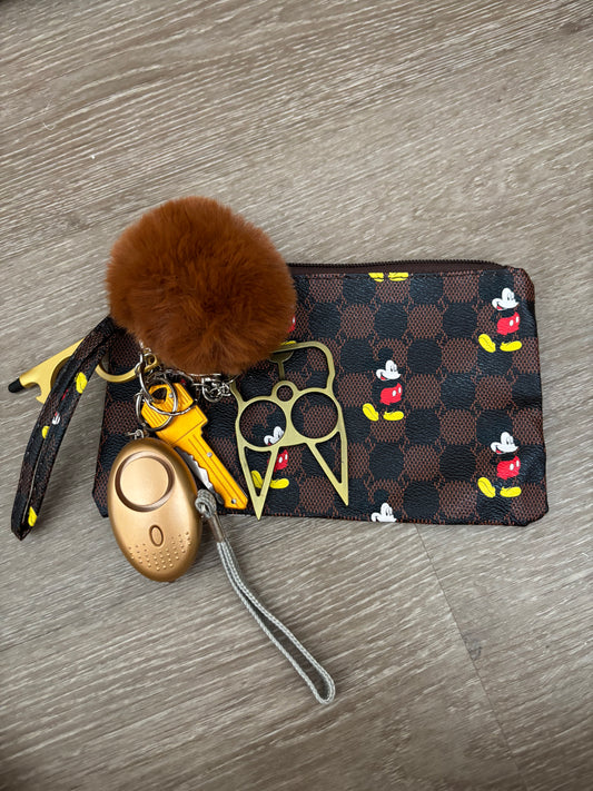 Mickey Pouch With Self Defense Keychain